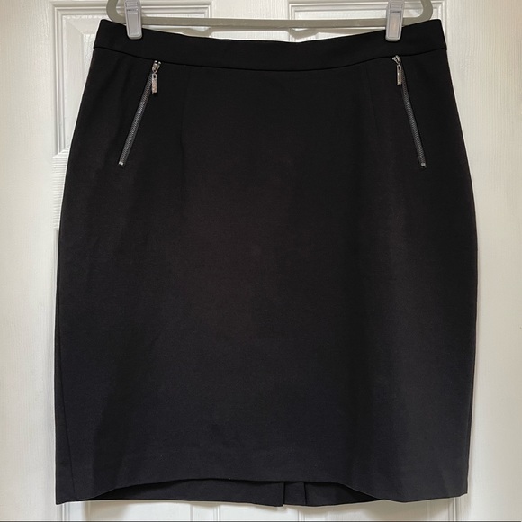 🍀Kasper black skirt with zipper pockets - Picture 4 of 12